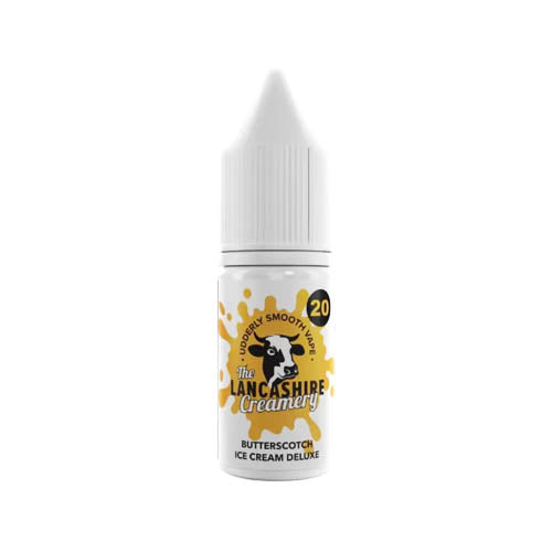The Lancashire Creamery Butterscotch Ice Cream Deluxe Nic Salt — 20mg