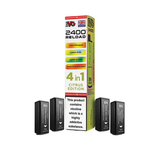 IVG 2400 Reload Multi Flavour Edition Prefilled Pods X4 — Citrus Edition
