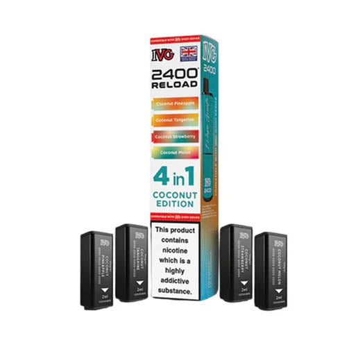 IVG 2400 Reload Multi Flavour Edition Prefilled Pods X4 — Coconut Edition