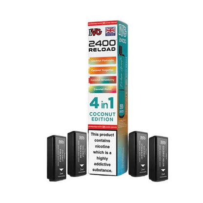 IVG 2400 Reload Multi Flavour Edition Prefilled Pods X4