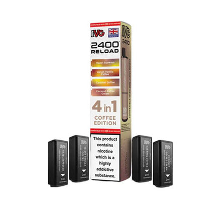 IVG 2400 Reload Multi Flavour Edition Prefilled Pods X4