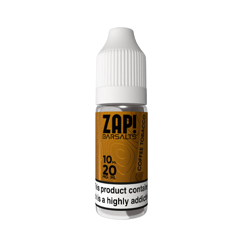 coffee tobacco vape juice Zap! Bar Salts Coffee Tobacco Nic Salt