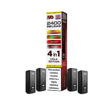 IVG 2400 Reload Multi Flavour Edition Prefilled Pods X4