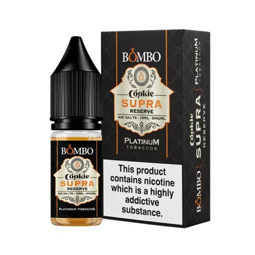 Bombo Platinum Tobaccos Cookie Supra Reserve Nic Salt