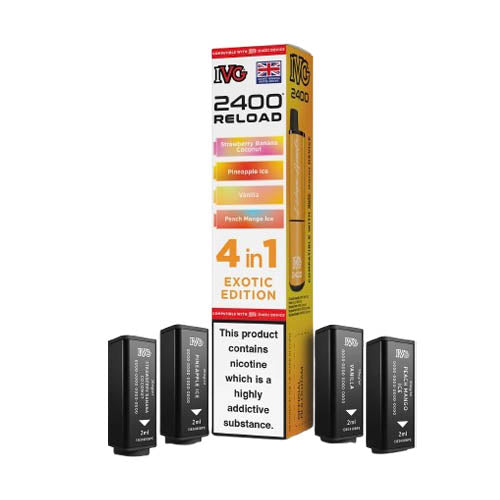 IVG 2400 Reload Multi Flavour Edition Prefilled Pods X4