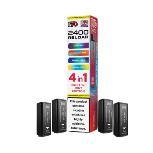 IVG 2400 Reload Multi Flavour Edition Prefilled Pods X4