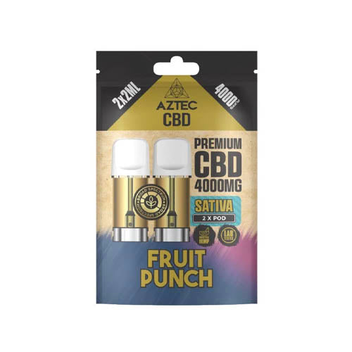 Aztec CBD 4000mg Prefilled Pods X2