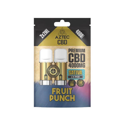 Aztec CBD 4000mg Prefilled Pods X2