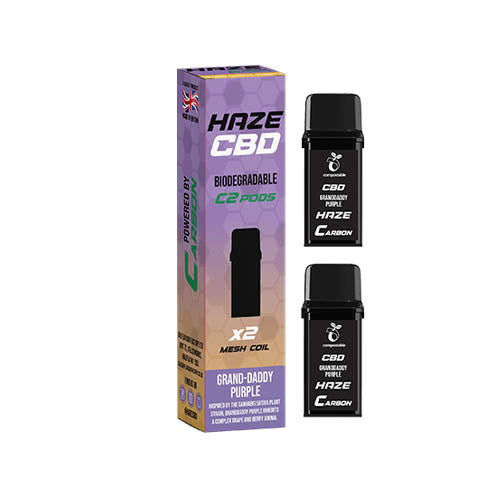 Haze CBD C2 500mg Prefilled Pods X2