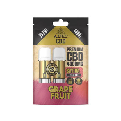 Aztec CBD 4000mg Prefilled Pods X2