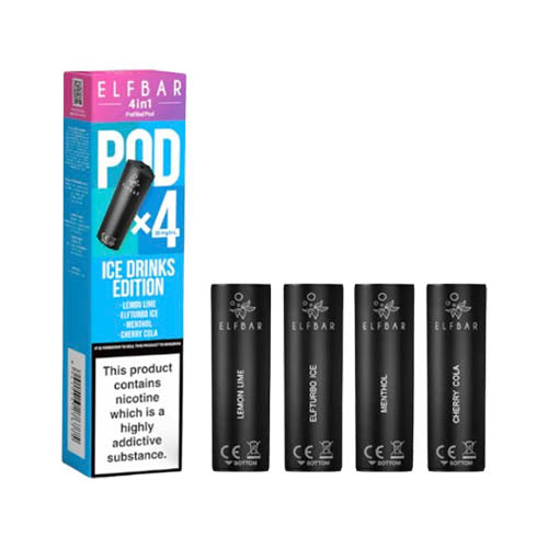 Elf Bar 4-in-1 Prefilled Replacement Pods X4