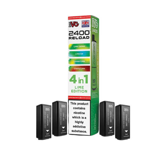 IVG 2400 Reload Multi Flavour Edition Prefilled Pods X4 — Lime Edition