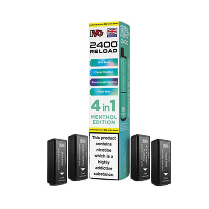 IVG 2400 Reload Multi Flavour Edition Prefilled Pods X4