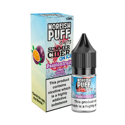 Moreish Puff Summer Cider on Ice Passionfruit Nic Salt