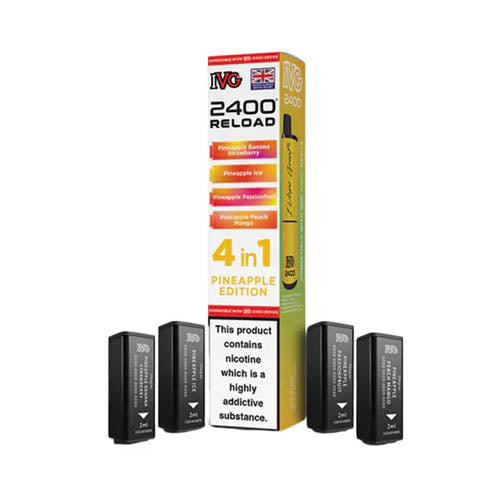 IVG 2400 Reload Multi Flavour Edition Prefilled Pods X4 — Pineapple Edition