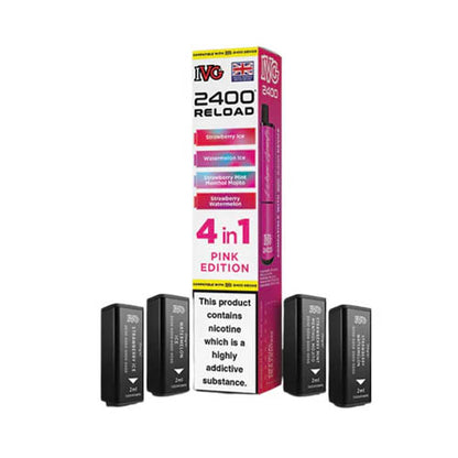 IVG 2400 Reload Multi Flavour Edition Prefilled Pods X4