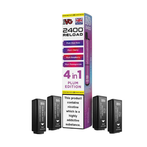 IVG 2400 Reload Multi Flavour Edition Prefilled Pods X4 — Plum Edition