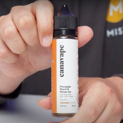 Canavape - Pineapple Peach &amp; Mango - CBD 1250mg 50ml