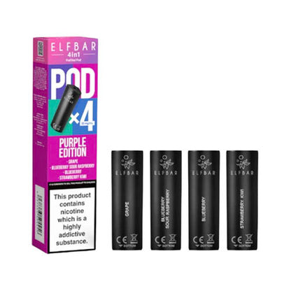 Elf Bar 4-in-1 Prefilled Replacement Pods X4