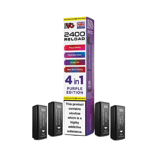 IVG 2400 Reload Multi Flavour Edition Prefilled Pods X4 — Purple Edition