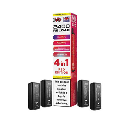 IVG 2400 Reload Multi Flavour Edition Prefilled Pods X4