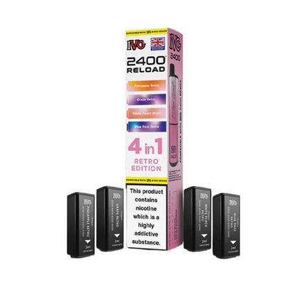 IVG 2400 Reload Multi Flavour Edition Prefilled Pods X4
