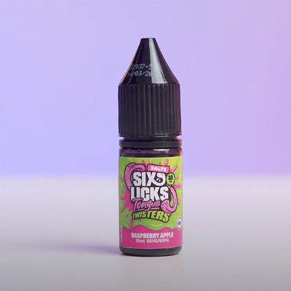 Six Licks Tongue Twisters Raspberry Apple Nic Salt