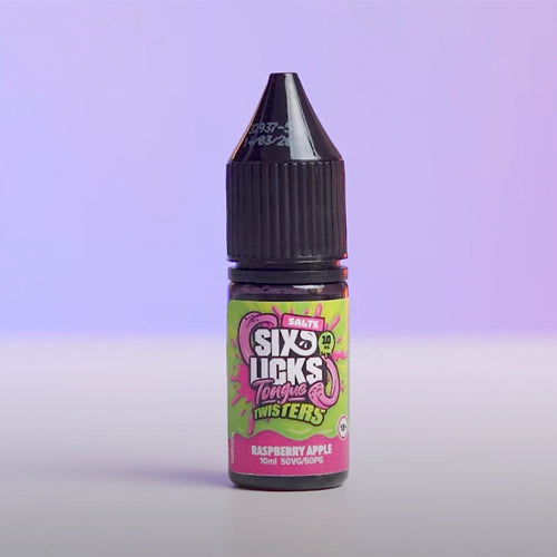 Six Licks Tongue Twisters Raspberry Apple Nic Salt