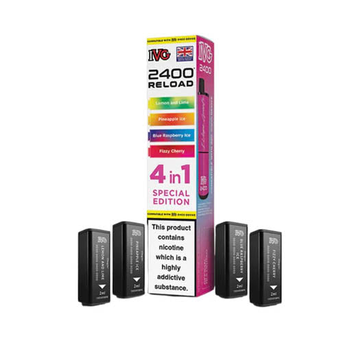 IVG 2400 Reload Multi Flavour Edition Prefilled Pods X4
