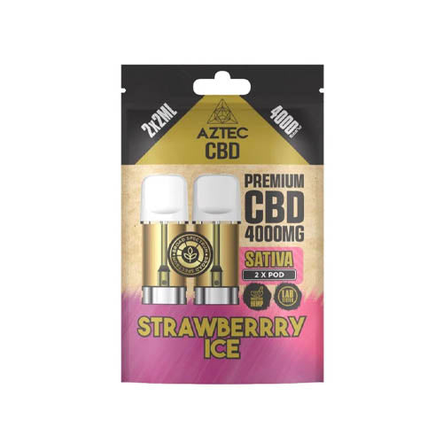 Aztec CBD 4000mg Prefilled Pods X2