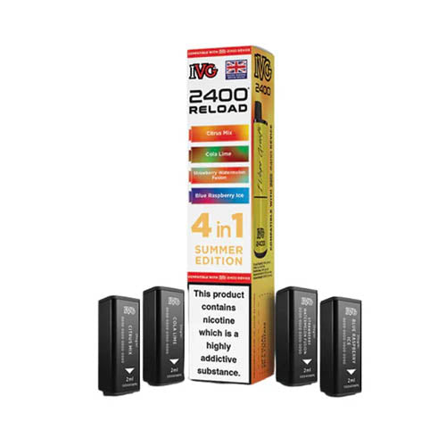 IVG 2400 Reload Multi Flavour Edition Prefilled Pods X4