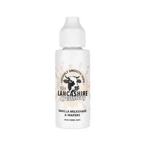 The Lancashire Creamery - Vanilla Milkshake &amp; Wafers 100ml 