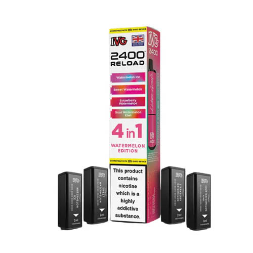 IVG 2400 Reload Multi Flavour Edition Prefilled Pods X4 — Watermelon Edition