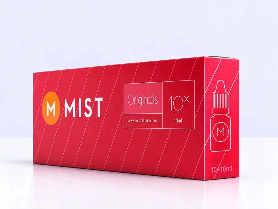 A MIST Originals Very Blueberry box of ten 10ml bottles