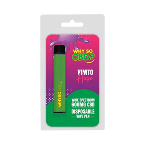 Why So CBD? 600mg CBD Disposable Vape Pen